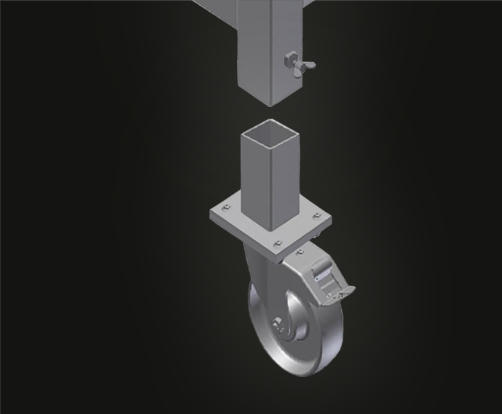 Transport and trolleys KW 4 Removable casters Someco